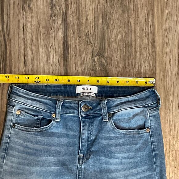Pistola Arielle Skinny Scissor Cut Hem Jeans Stretch Size 29 Style# P6730MTW EUC - Picture 8 of 9